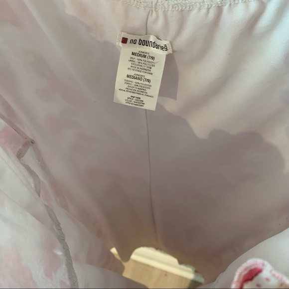 No Boundaries White/Pink Floral Polka Dot Dress - Picture 4 of 5